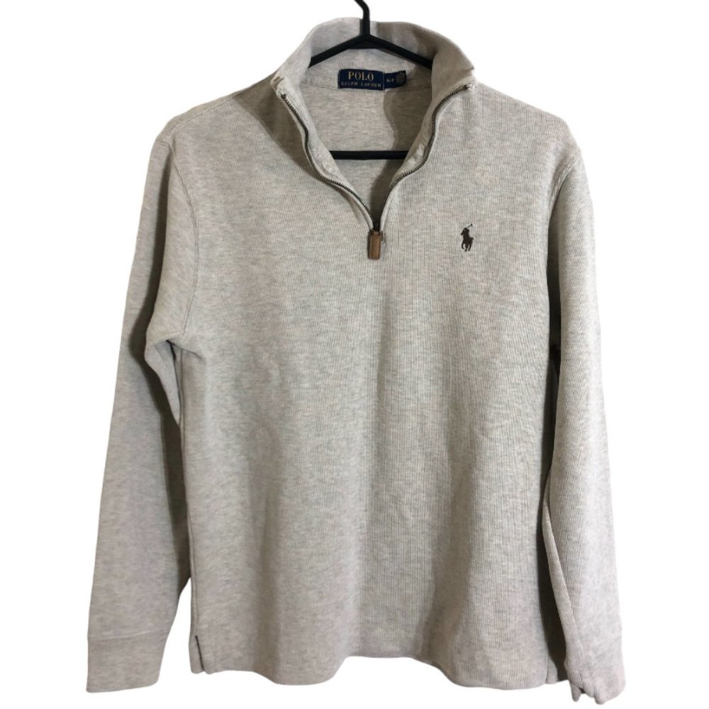 POLO Ralph Lauren Men's French Rib Half Zip Pullover Pony Logo Sweater - Picture 4 of 6